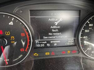 Adblue No Start Warning removal