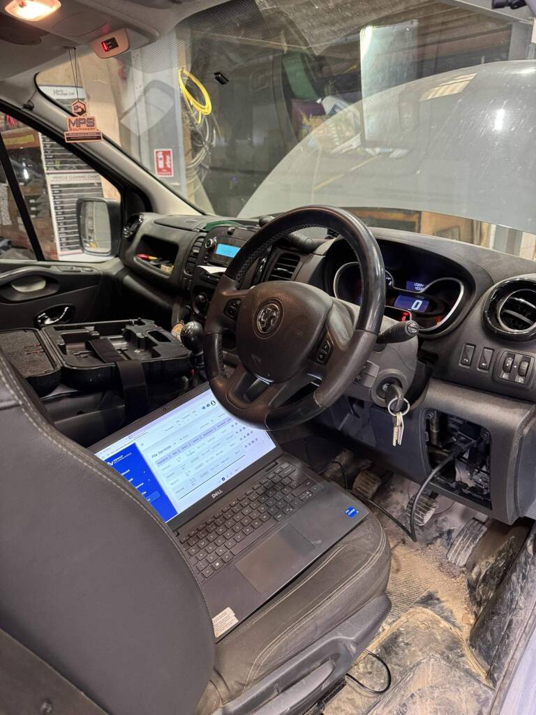 Mobile ECU remapping in Pool Cornwall on Vauxhall Vivaro at RWG Engineering