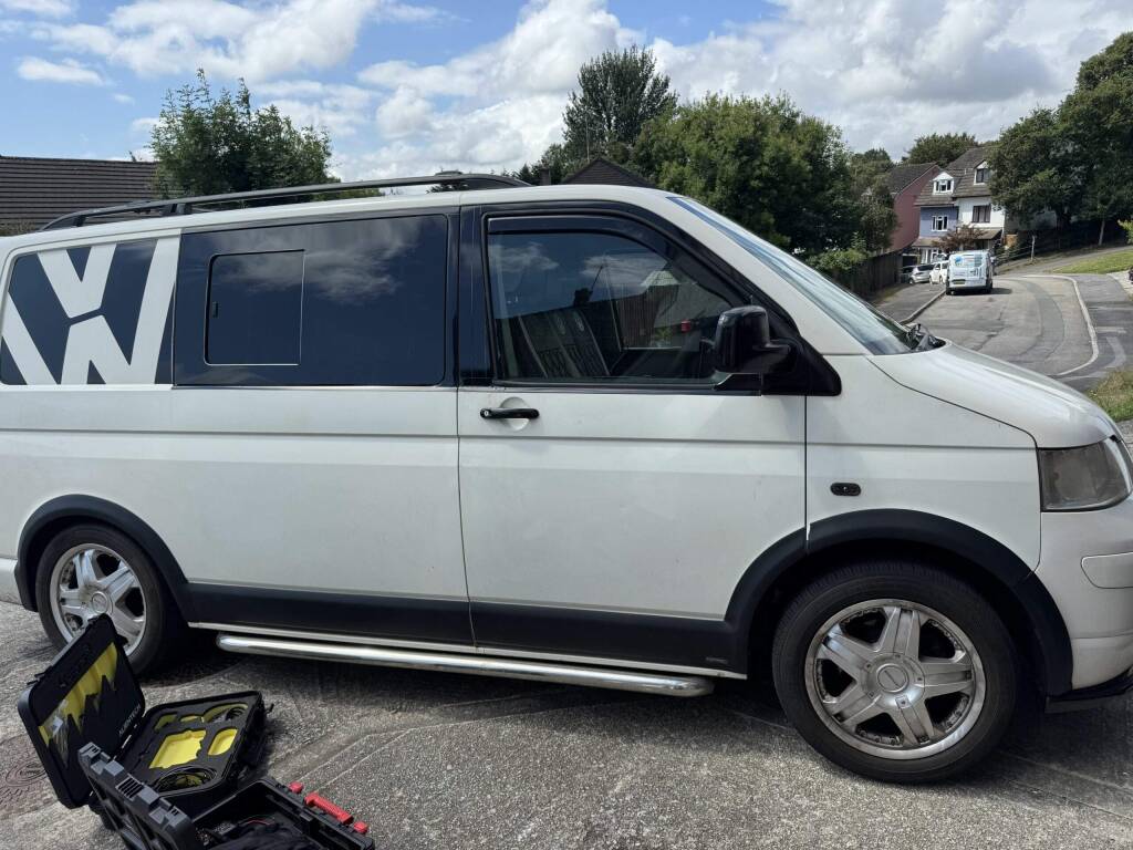 Volkswagen Transporter T5 in Liskeard tuned for improved hill performance by Kernowsport