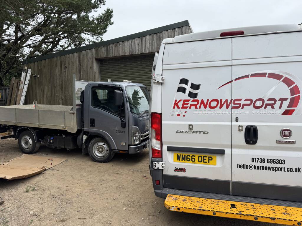 2022 Isuzu Grafter LCV in Rosudgeon Helston during AdBlue fault repair by Kernowsport Cornwall