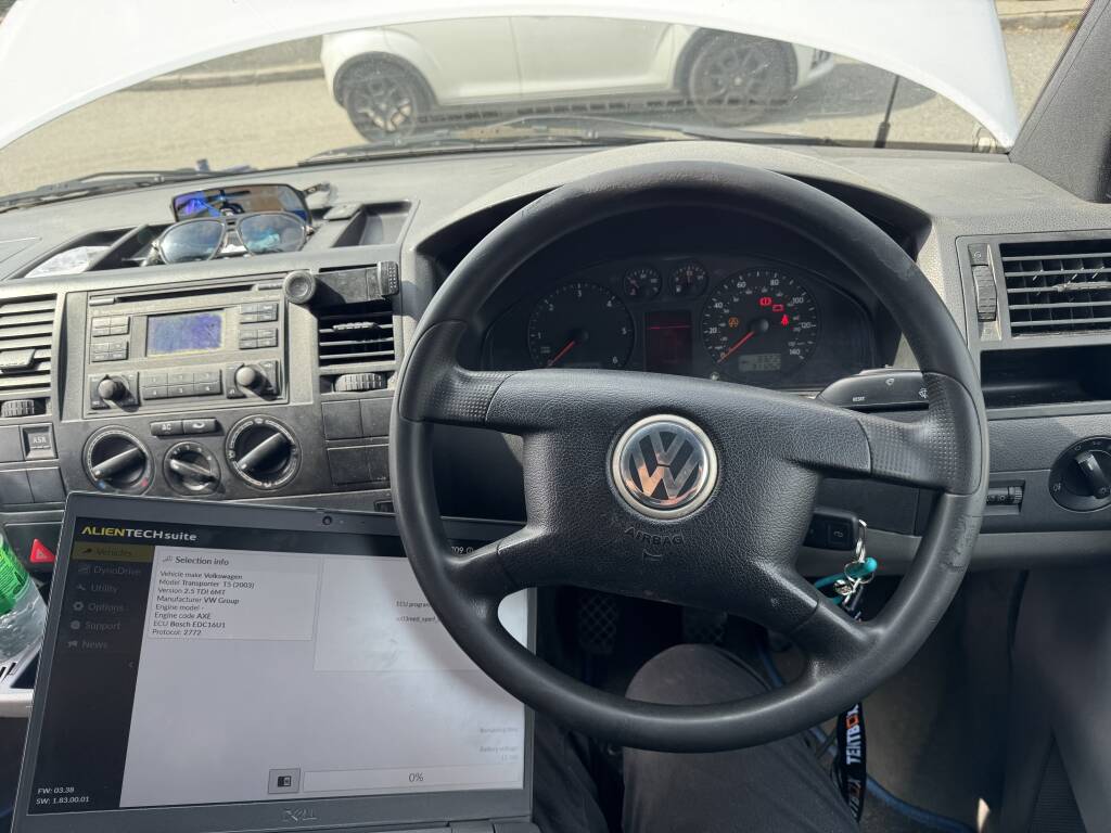 VW Transporter T5 in St Austell with EGR delete by Kernowsport