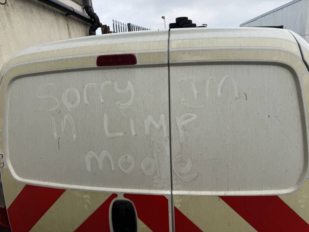 Fiat Fiorino in Pool near Redruth after DPF delete by Kernowsport