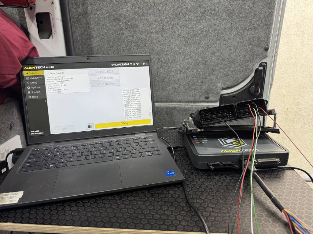 Img - Kernowsport Performance Tuning Professional ECU tuning and diagnostic equipment used by Kernowsport on Peugeot 5008