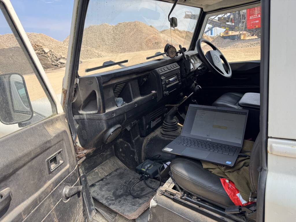 Kernowsport technician performing ECU remap on Land Rover Defender TD5 in Cornwall