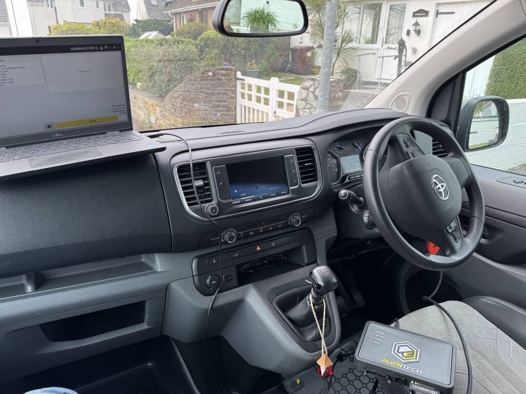 Kernowsport Mobile Ecu Diagnostics on Toyota Proace Camper in Cornwall - Kernowsport Performance Tuning Kernowsport mobile ECU diagnostics on Toyota Proace camper in Cornwall