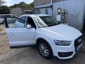 DPF cleaning and removal on Audi Q3 at Padsfab Fabrications in Pool Cornwall