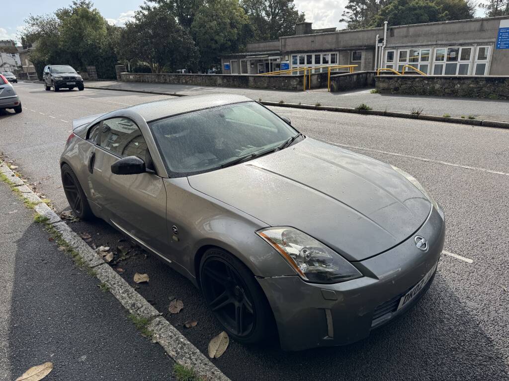 Nissan 350Z in Penzance Cornwall after ECU remap by Kernowsport