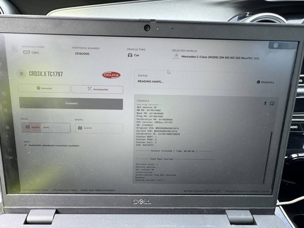 Kernowsport Diagnostic Tools Connected to Mercedes Ecu - Kernowsport Performance Tuning Kernowsport diagnostic tools connected to Mercedes ECU