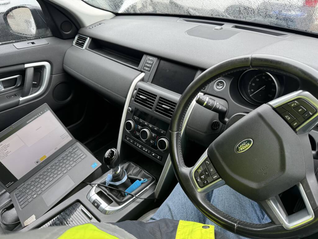 Kernowsport performing AdBlue delete on Land Rover Discovery Sport in Redruth