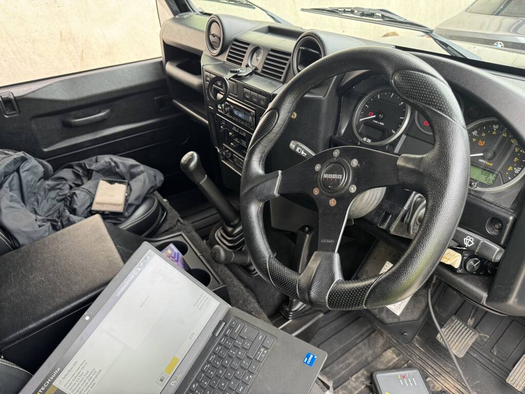 Kernowsport mobile remapping service for Land Rover Defender in Cornwall
