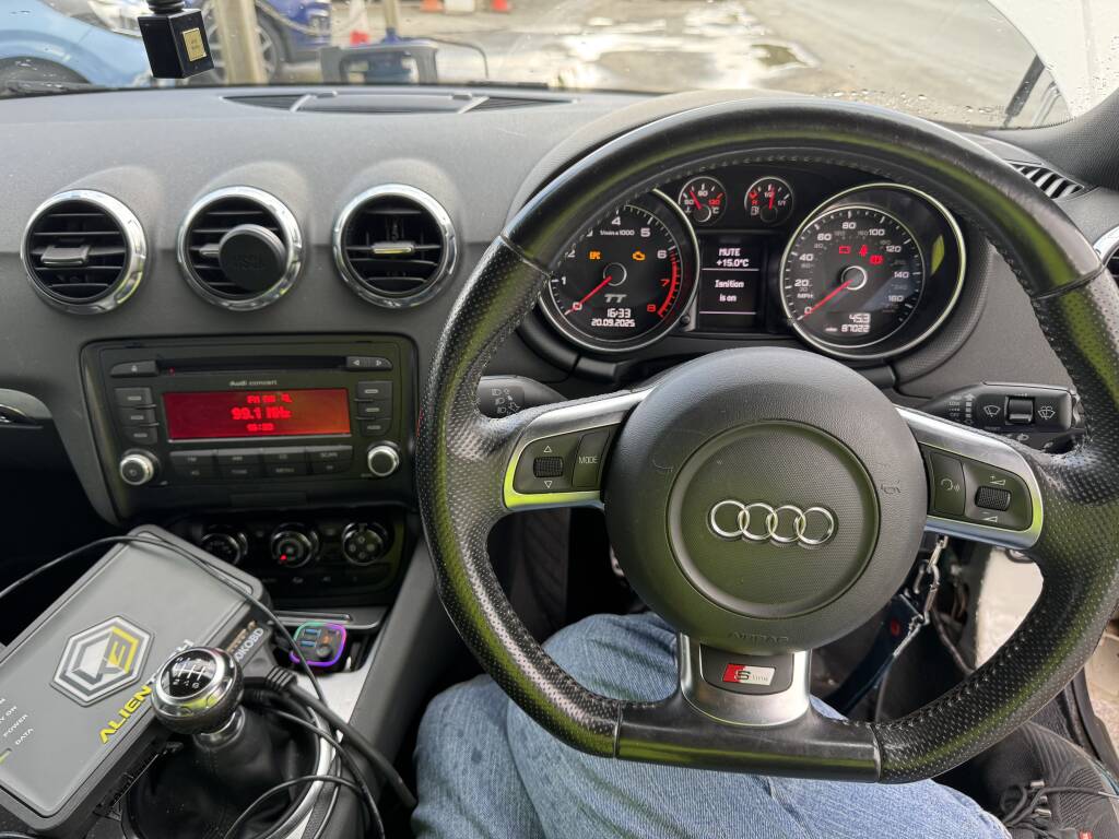 Kernowsport carrying out Audi TT ECU remap in Penzance Cornwall