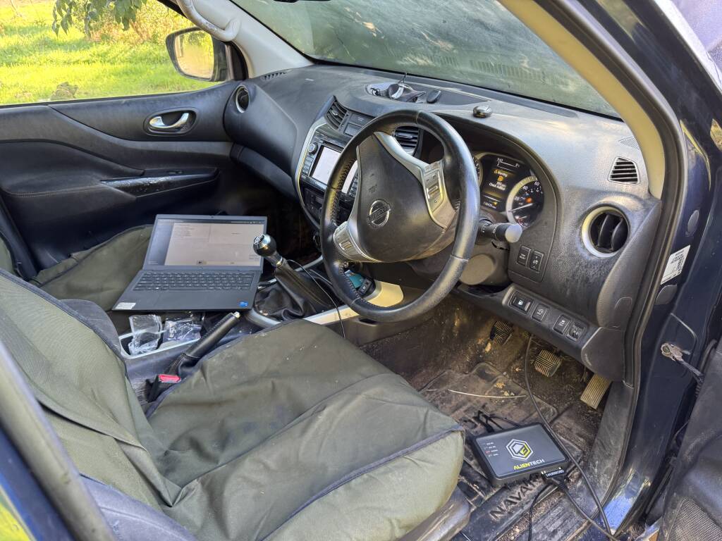 Kernowsport diagnosing Nissan Navara AdBlue fault in Cornwall