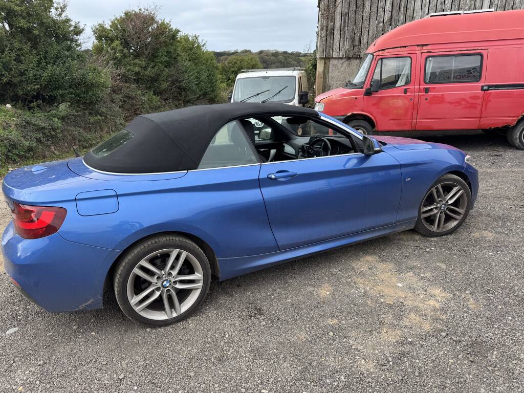 BMW 220D Convertible after Stage 1 ECU remap by Kernowsport in Cornwall