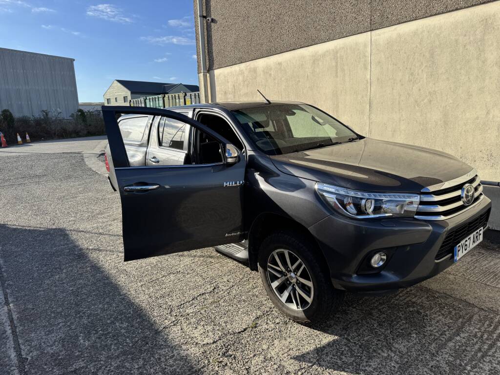 2017 Toyota Hilux at Kernowsport workshop in Pool, Cornwall for DPF delete