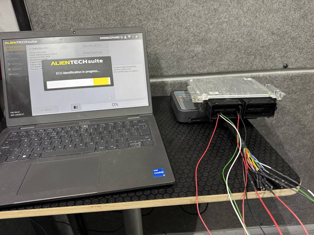 Professional ECU tuning tools used by Kernowsport Cornwall for Ford Transit Connect remapping.