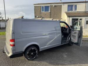2010 VW Transporter T5 2.0D parked in Cornwall during remapping session.