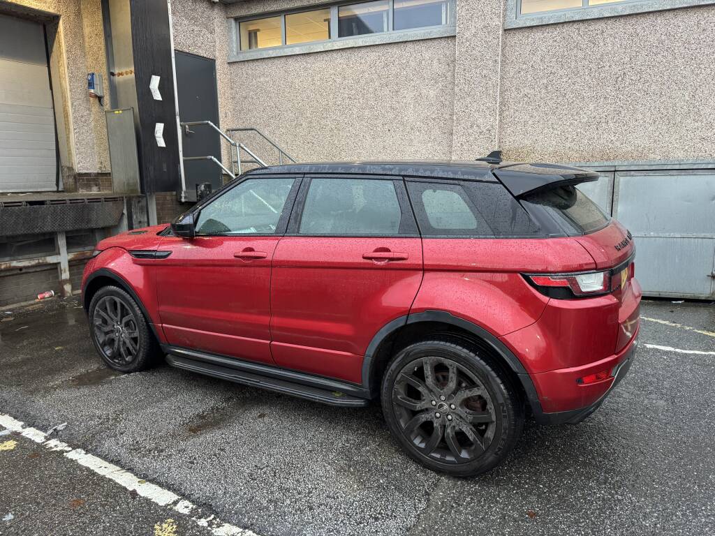Range Rover Evoque 2.0D parked in Camborne for AdBlue and DPF delete by Kernowsport.
