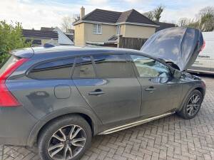 Volvo V60 diesel parked in Penponds near Camborne for remap by Kernowsport.