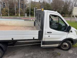 Ford Transit 2.2D tipper in Southampton during mobile remap by Kernowsport.