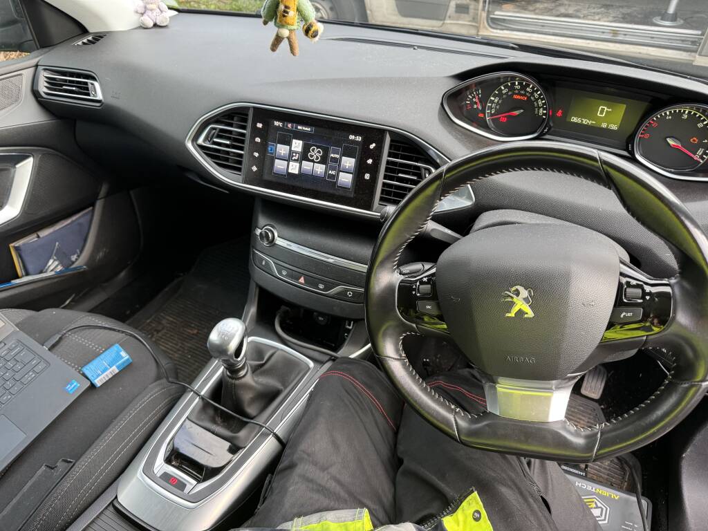 Laptop and Tuning Tools Used for Adblue Delete on Peugeot Diesel. - Kernowsport Performance Tuning Laptop and tuning tools used for AdBlue delete on Peugeot diesel.