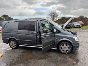 Mercedes Vito diesel undergoing ECU remap by Kernowsport in Camborne.