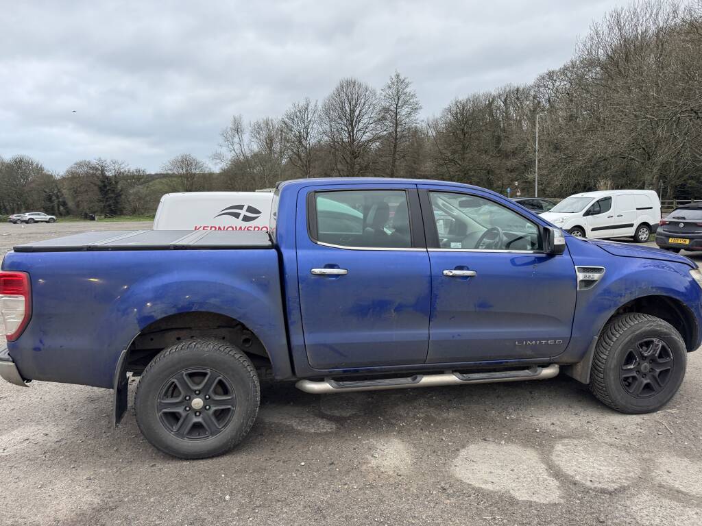 Ford Ranger 2.2TD in Helston with DPF software fault being resolved.