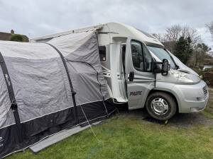 Fiat Ducato 2.3 campervan in Porthleven before performance remap.