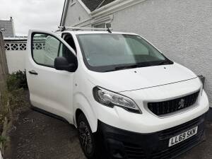 2019 Peugeot Partner 2.0D showing AdBlue countdown warning.