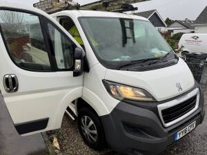 Peugeot Boxer L1 H1 van in Camborne with AdBlue countdown warning.