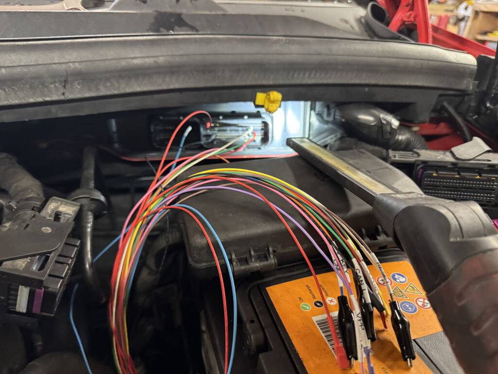 Bosch EDC17C69 ECU accessed for bench tuning.”