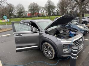 IMGHyundai Santa Fe diesel in Bodmin undergoing AdBlue fault diagnosis.”