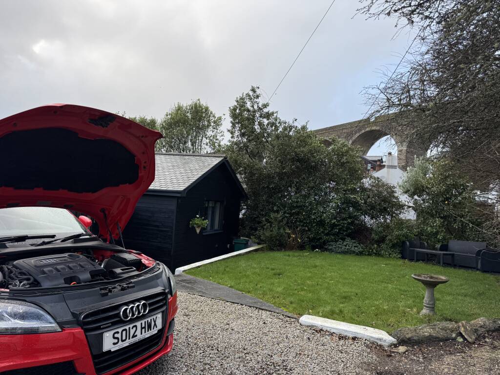 Audi TT 2.0 TDI parked in Angarrack near Hayle, Cornwall.